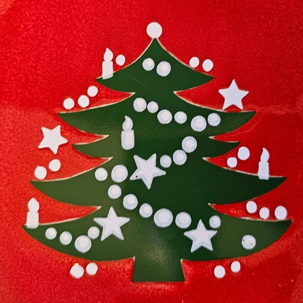 Waechtersbach Germany Red Christmas Tree Dinner Plate 10 Inch Ceramic Holiday